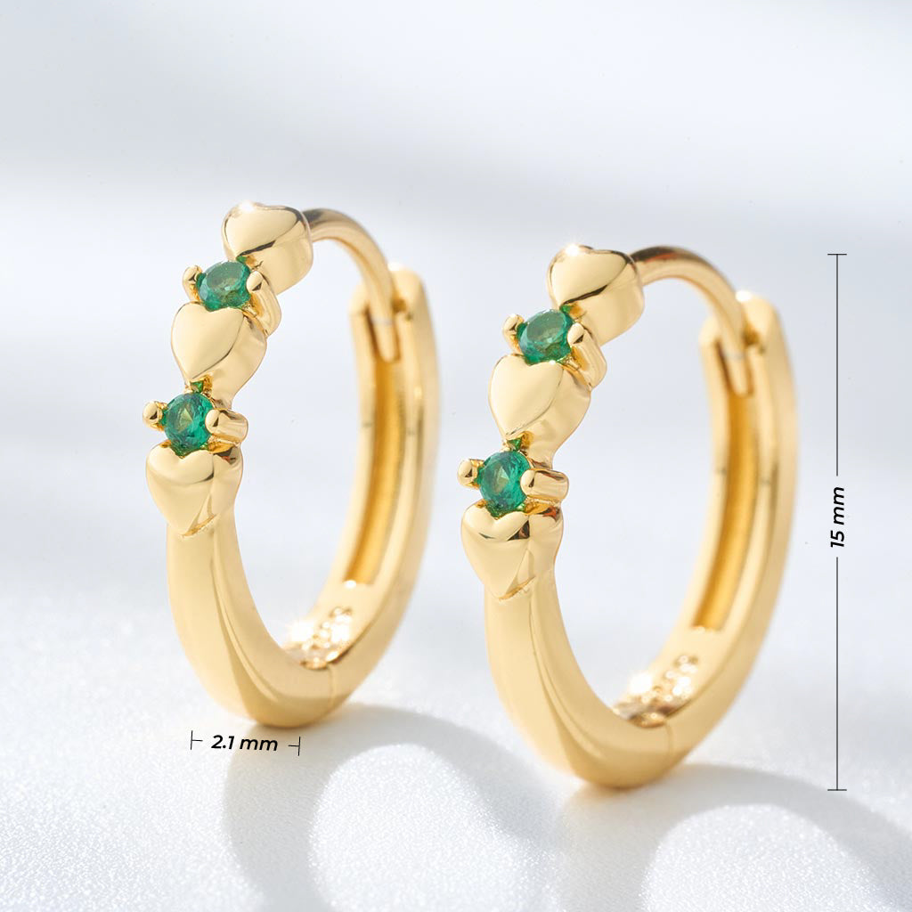 Aretes Dream Esmeralda Deslumbrantes