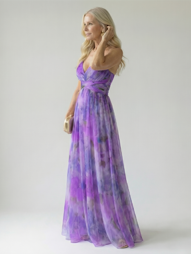 Isabel | Vestido maxi envolvente ligero y elegante