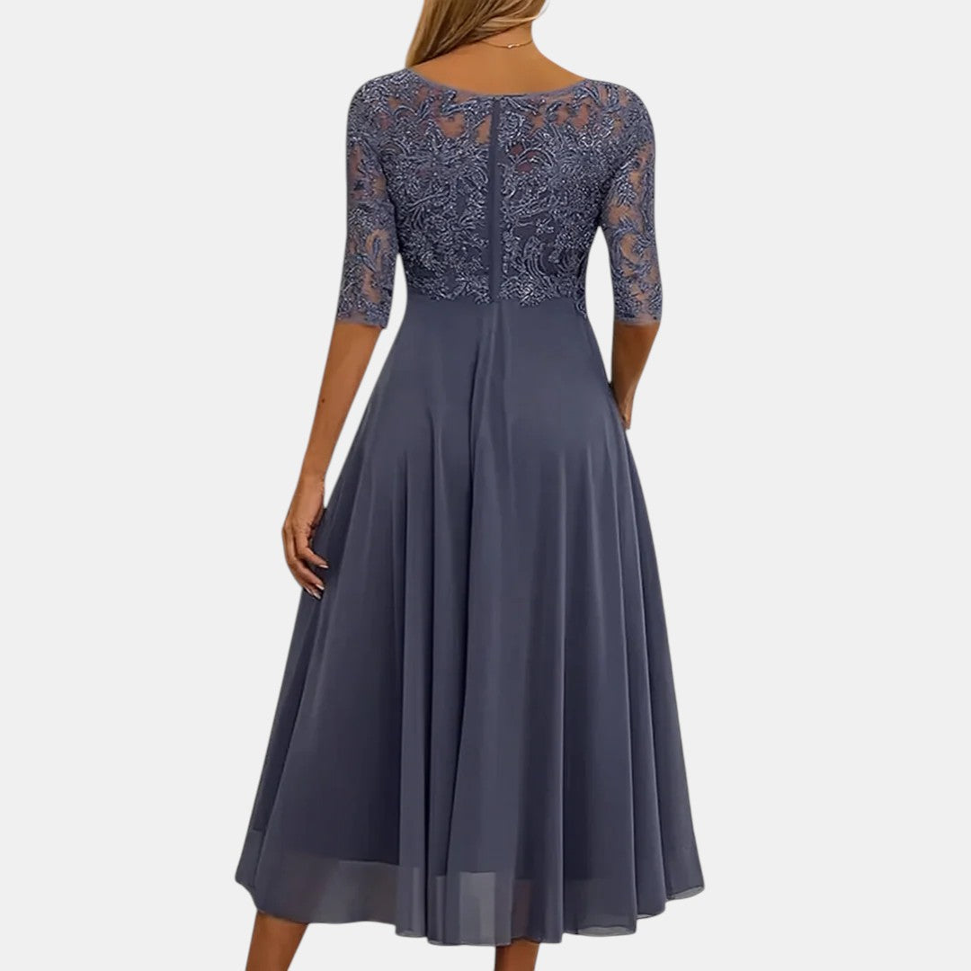 Samira | Vestido elegante de encaje con encanto femenino