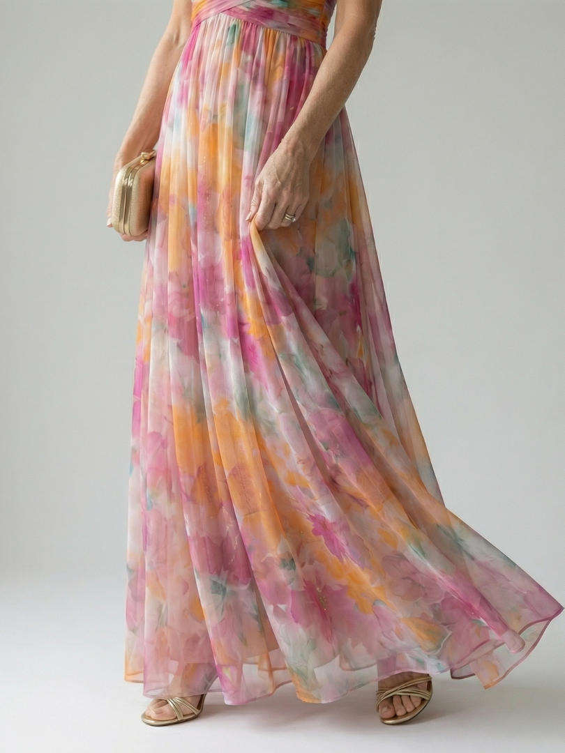 Isabel | Vestido maxi envolvente ligero y elegante