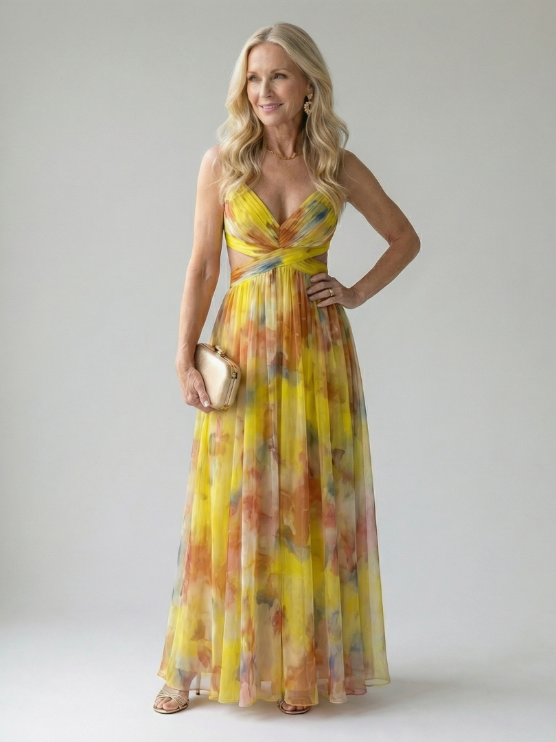 Isabel | Vestido maxi envolvente ligero y elegante