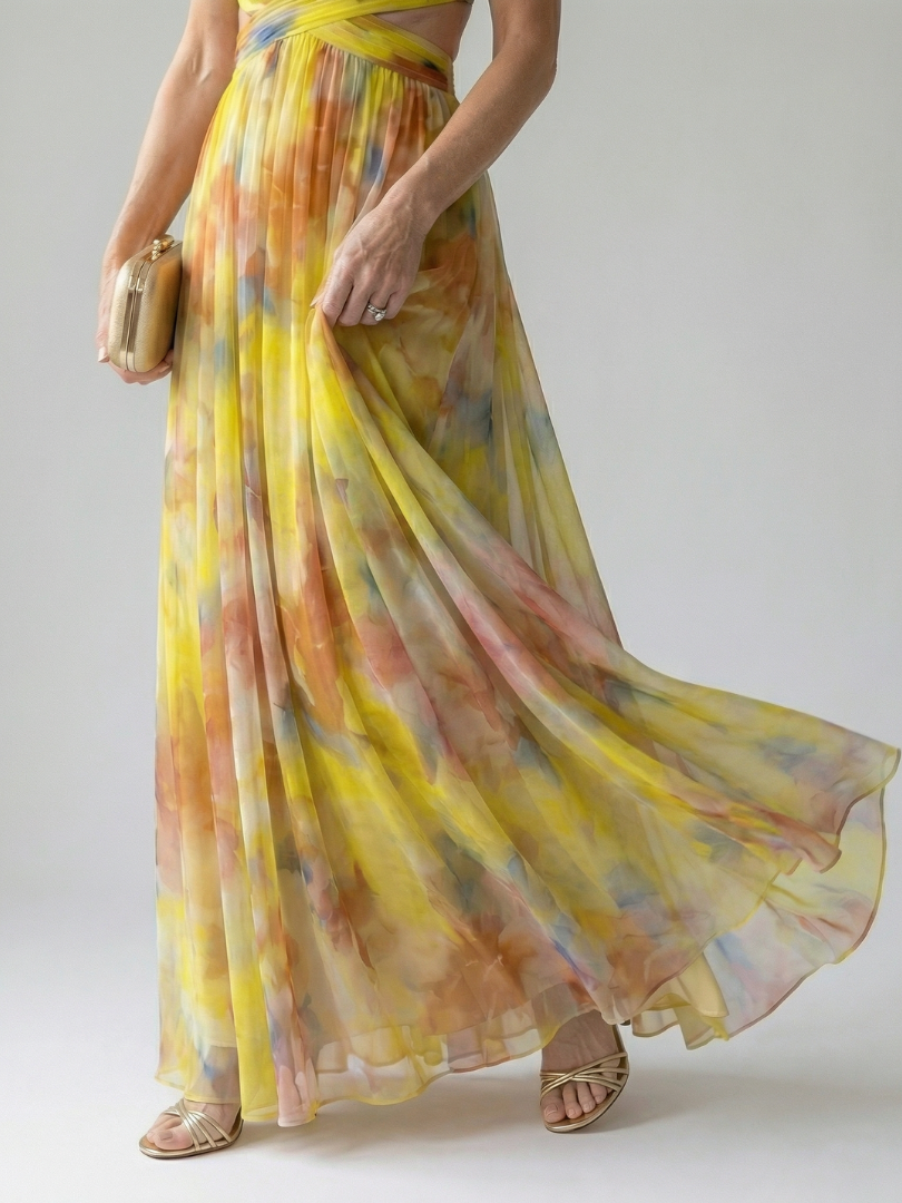 Isabel | Vestido maxi envolvente ligero y elegante