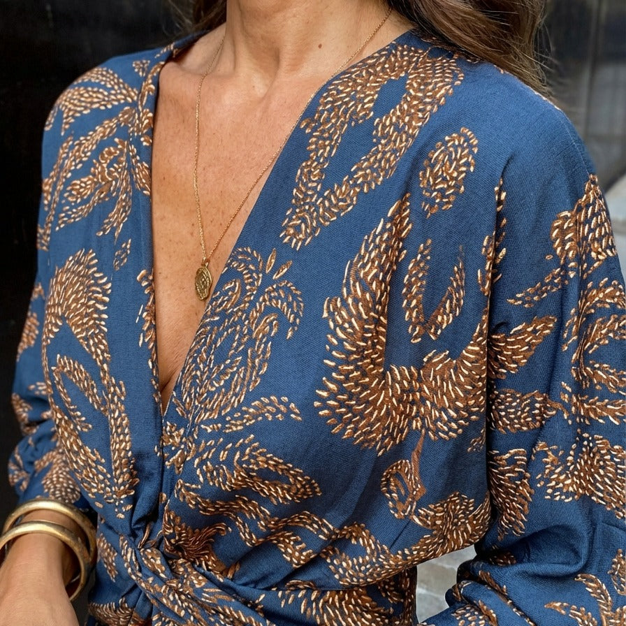 Laura | Vestido maxi bohemio cruzado