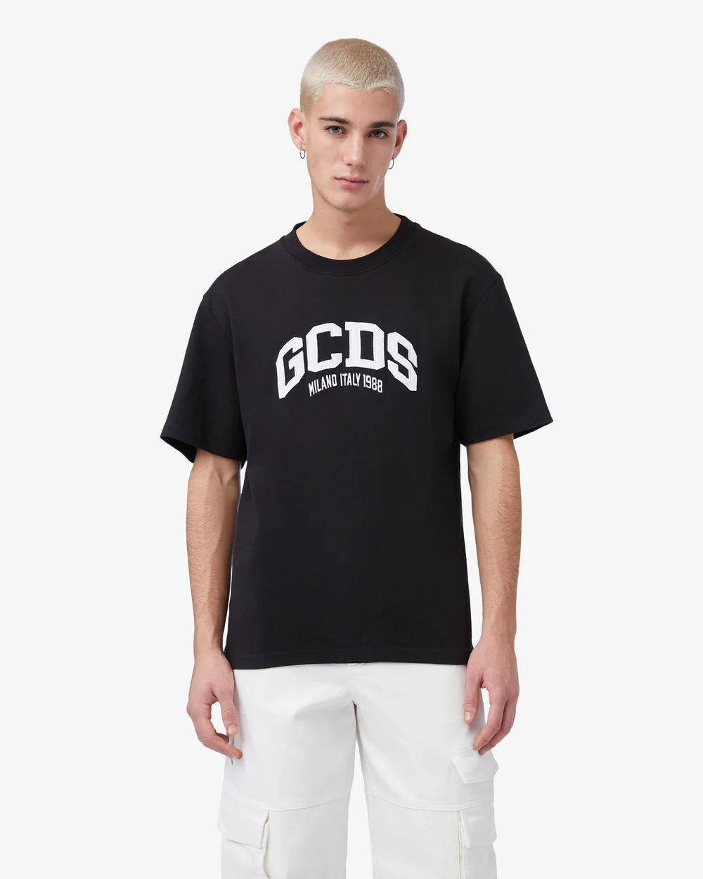Camiseta de hombre de manga corta GCDS A2OM2304JB9 – Negro 99