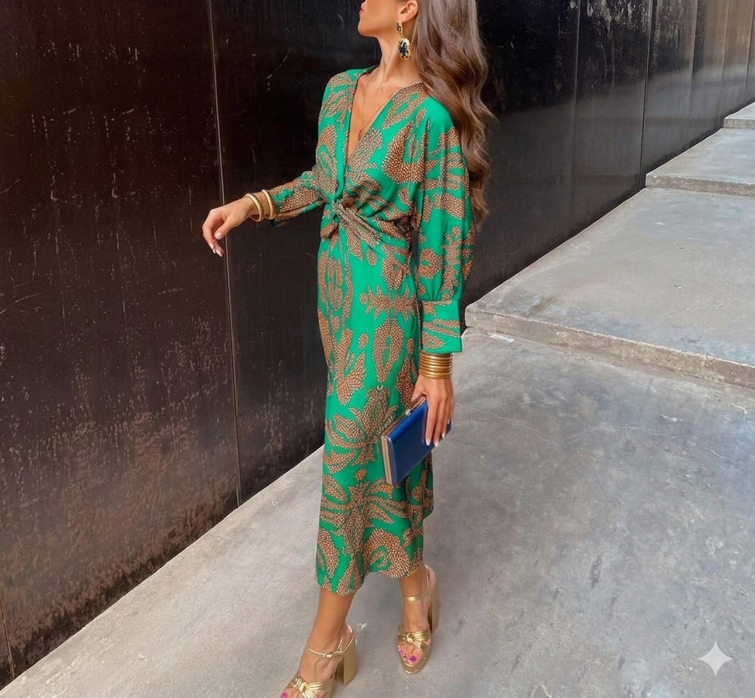 Laura | Vestido maxi bohemio cruzado