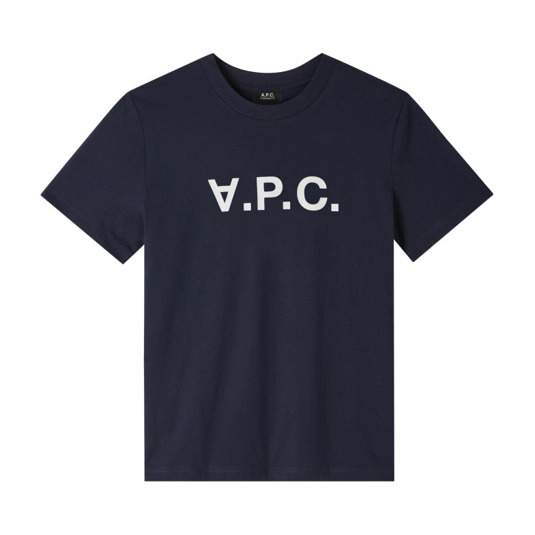Camiseta de hombre A.P.C. de manga corta – Modelo COHBM-M26384, azul marino