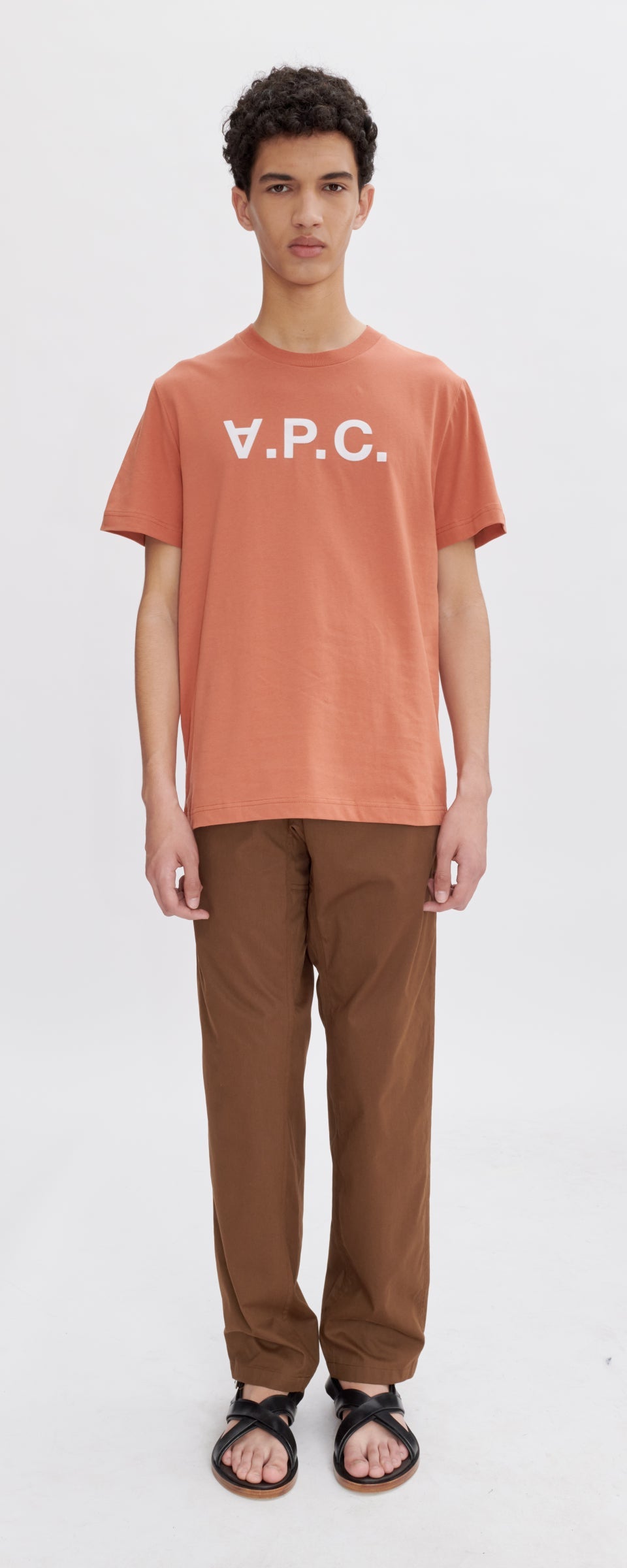 Camiseta de hombre de manga corta A.P.C. COHBM-M26384 – Color TERR