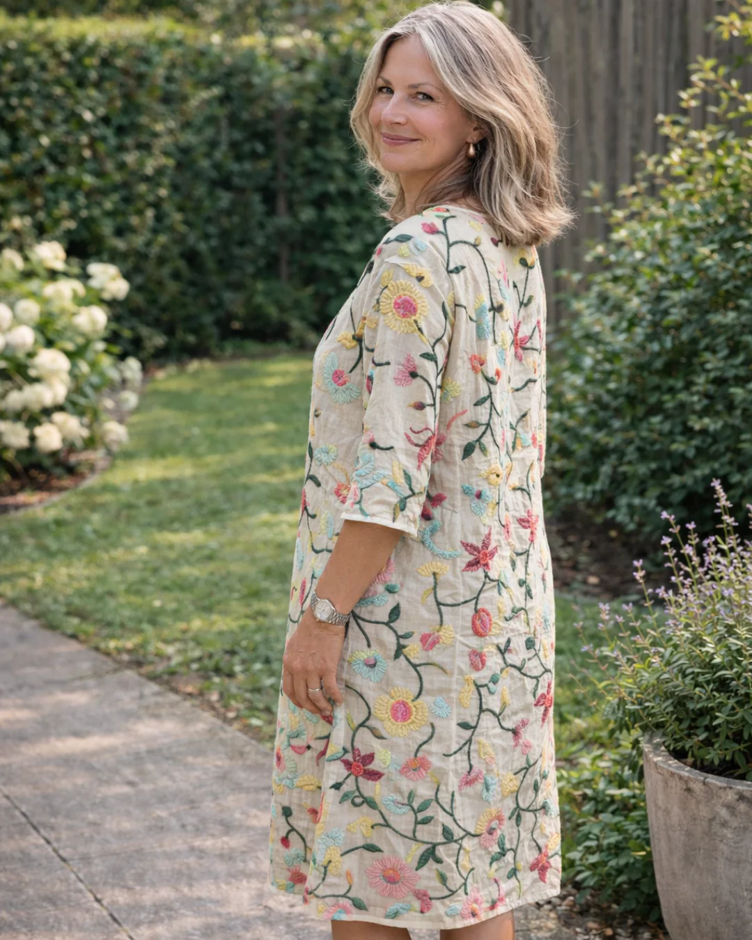 Matilda | Vestido largo elegante con estampado floral