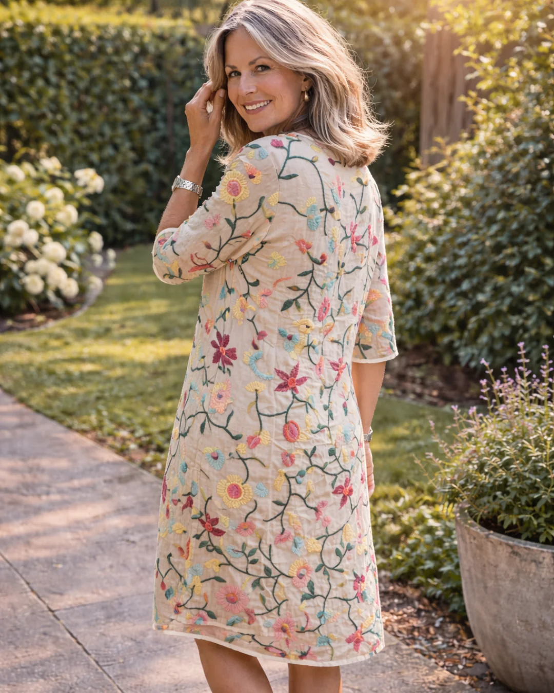 Matilda | Vestido largo elegante con estampado floral
