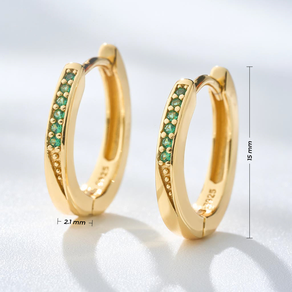 Aretes Gypsy Esmeralda – Estilo bohemio y esmeraldas brillantes