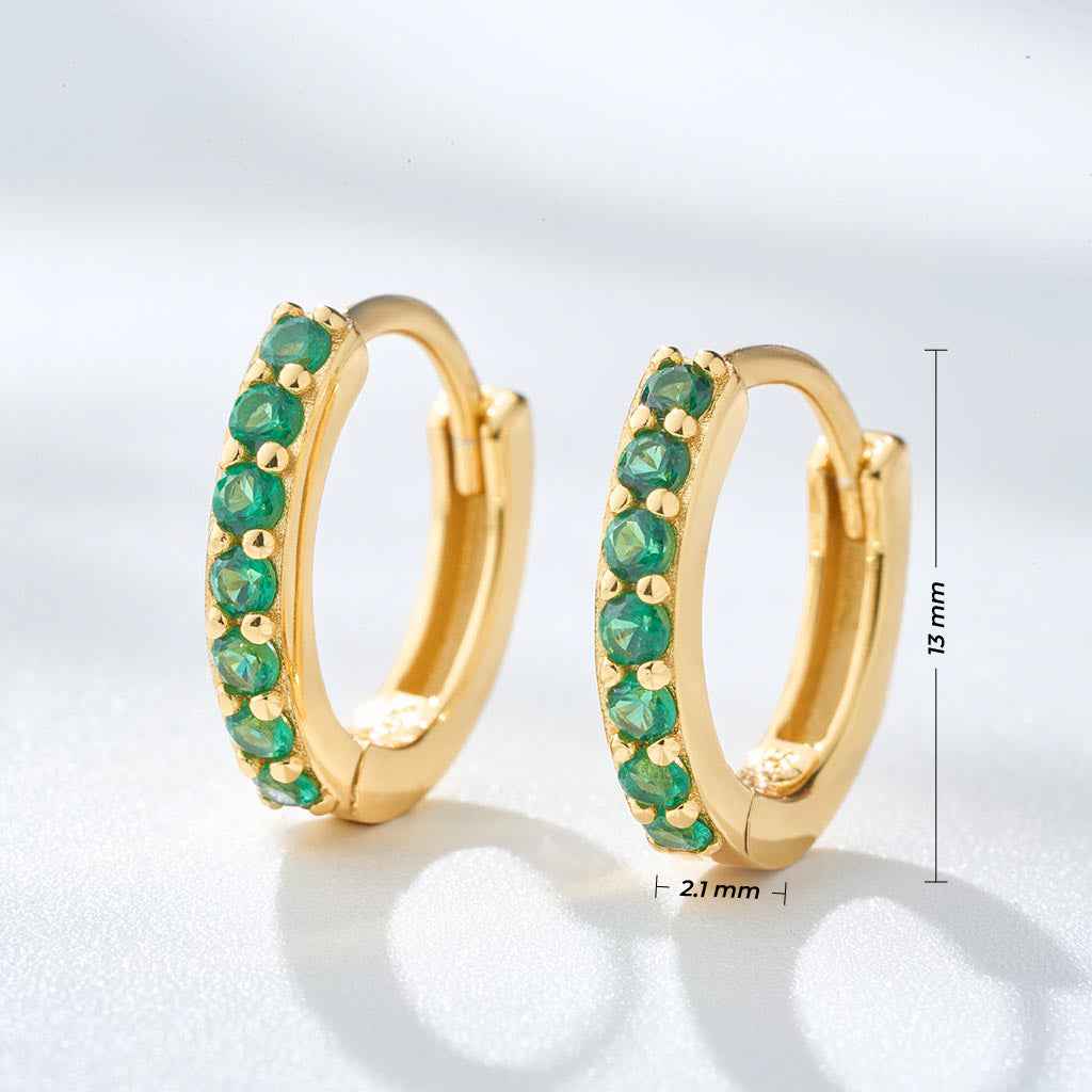 Aretes Musa de Esmeralda