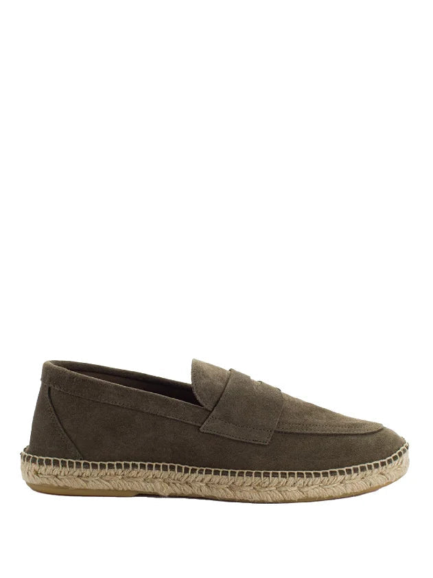 Mocasín de hombre ABARCA en serraje – Elegante y versátil