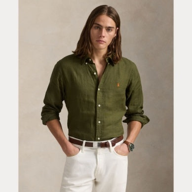 Camisa de hombre de lino Ralph Lauren – 710966294004