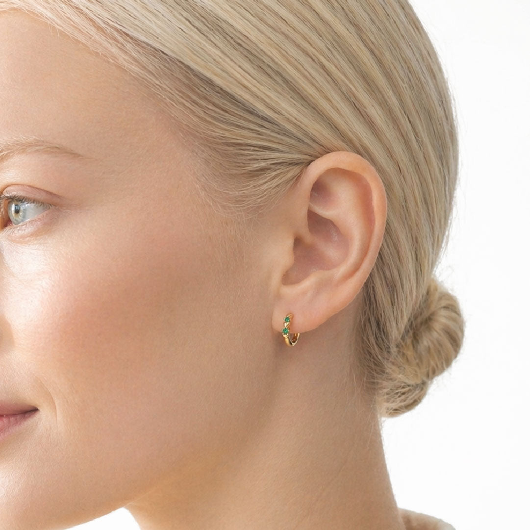 Aretes Dream Esmeralda Deslumbrantes