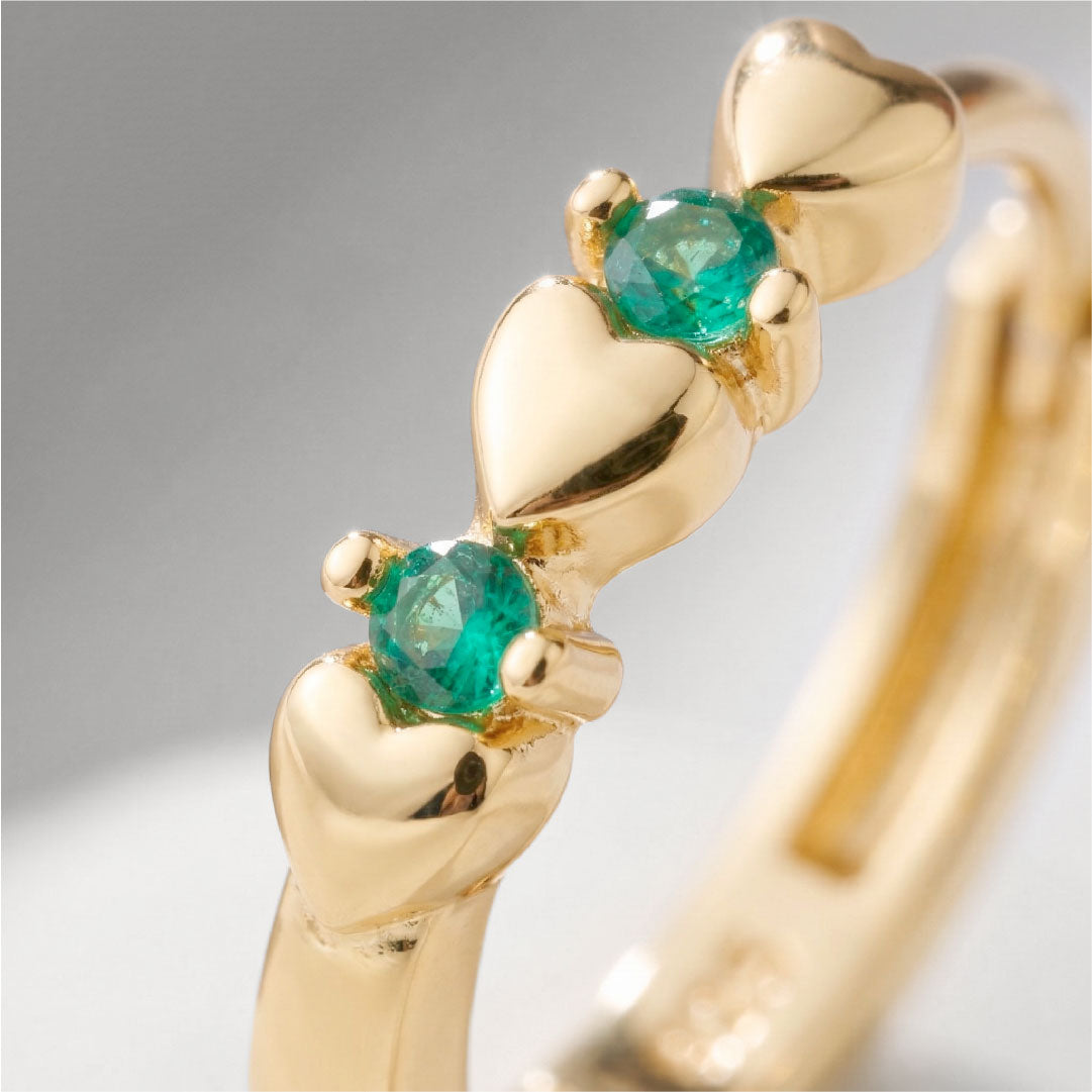 Aretes Dream Esmeralda Deslumbrantes