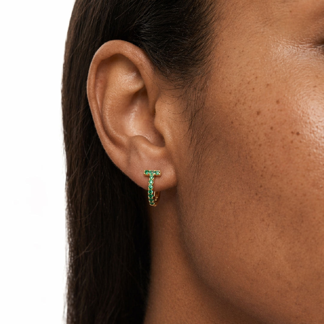 Aretes Gaby de Esmeralda – Brillantes y Elegantes
