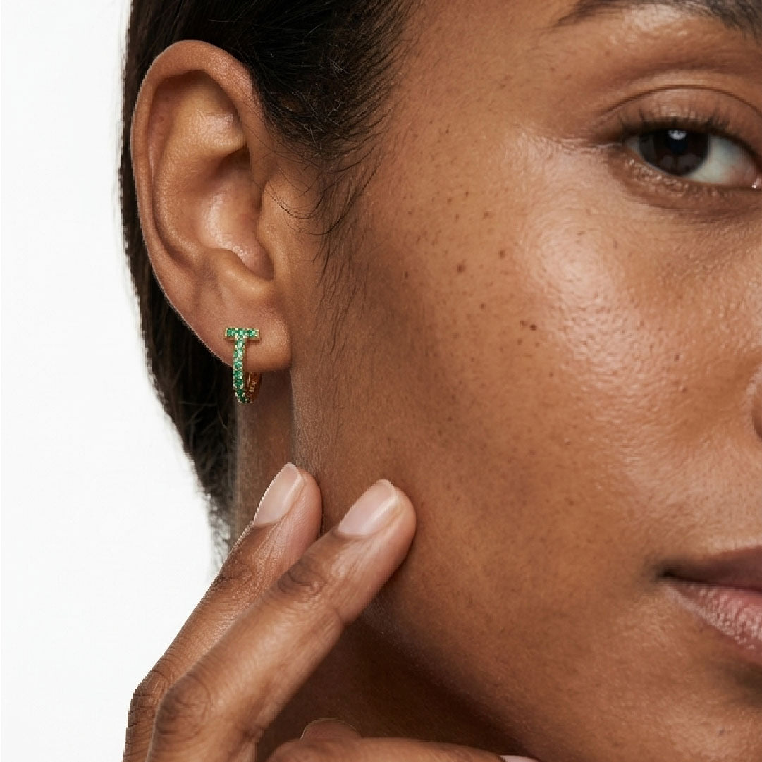 Aretes Gaby de Esmeralda – Brillantes y Elegantes