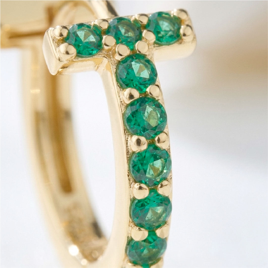 Aretes Gaby de Esmeralda – Brillantes y Elegantes