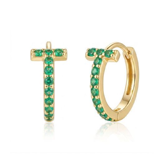 Aretes Gaby de Esmeralda – Brillantes y Elegantes