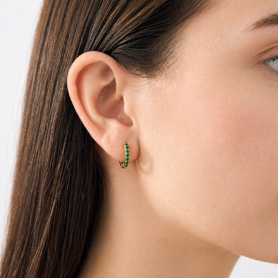 Aretes Musa de Esmeralda