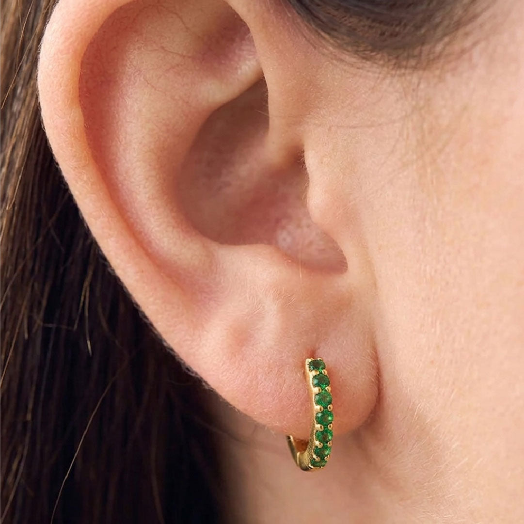Aretes Musa de Esmeralda