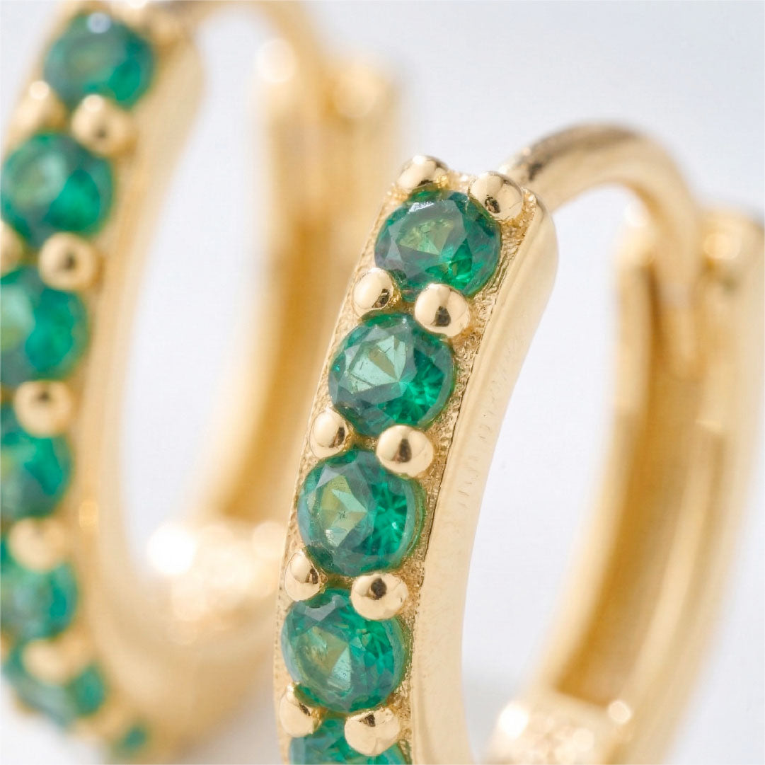 Aretes Musa de Esmeralda