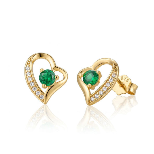 Aretes Nina Esmeralda: Esmeraldas Radiantes en un Diseño Elegante