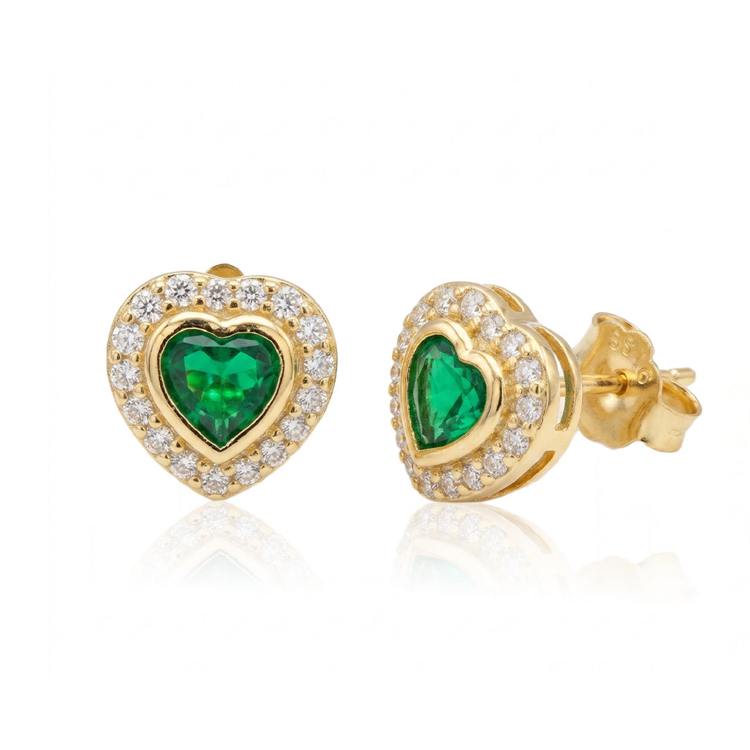 Aretes Aurora Esmeralda - Pendientes Deslumbrantes con Esmeralda
